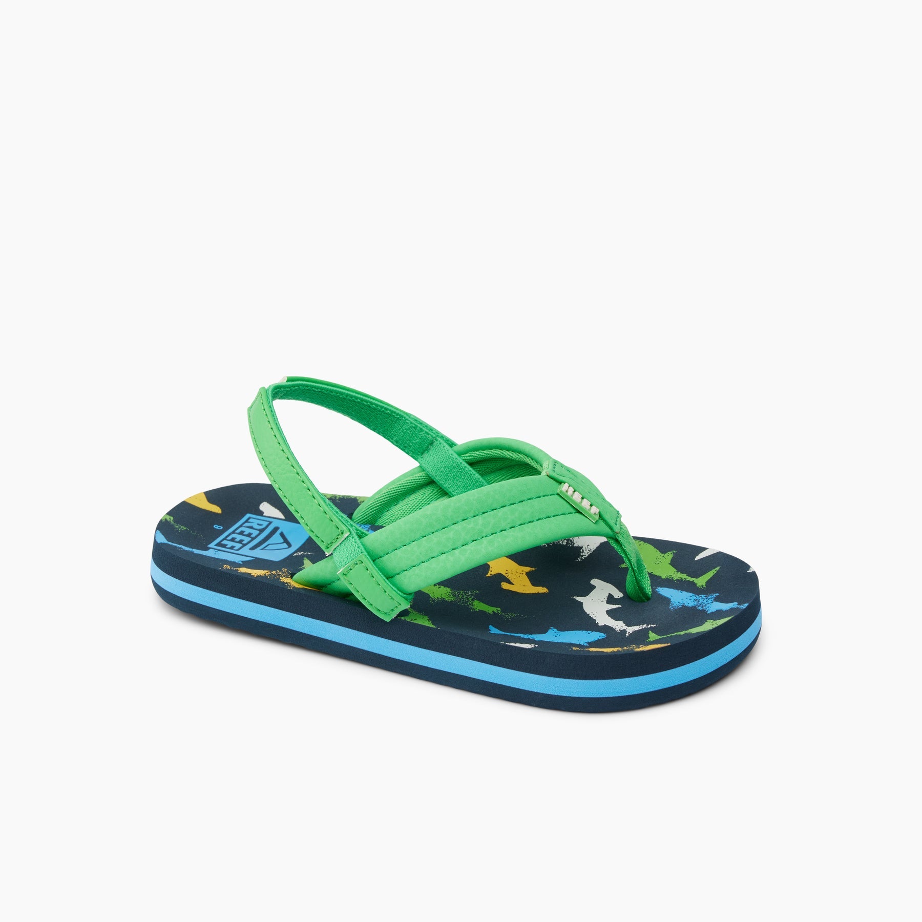Reef Little Ahi Boys Sandal Multi Shark 7 C