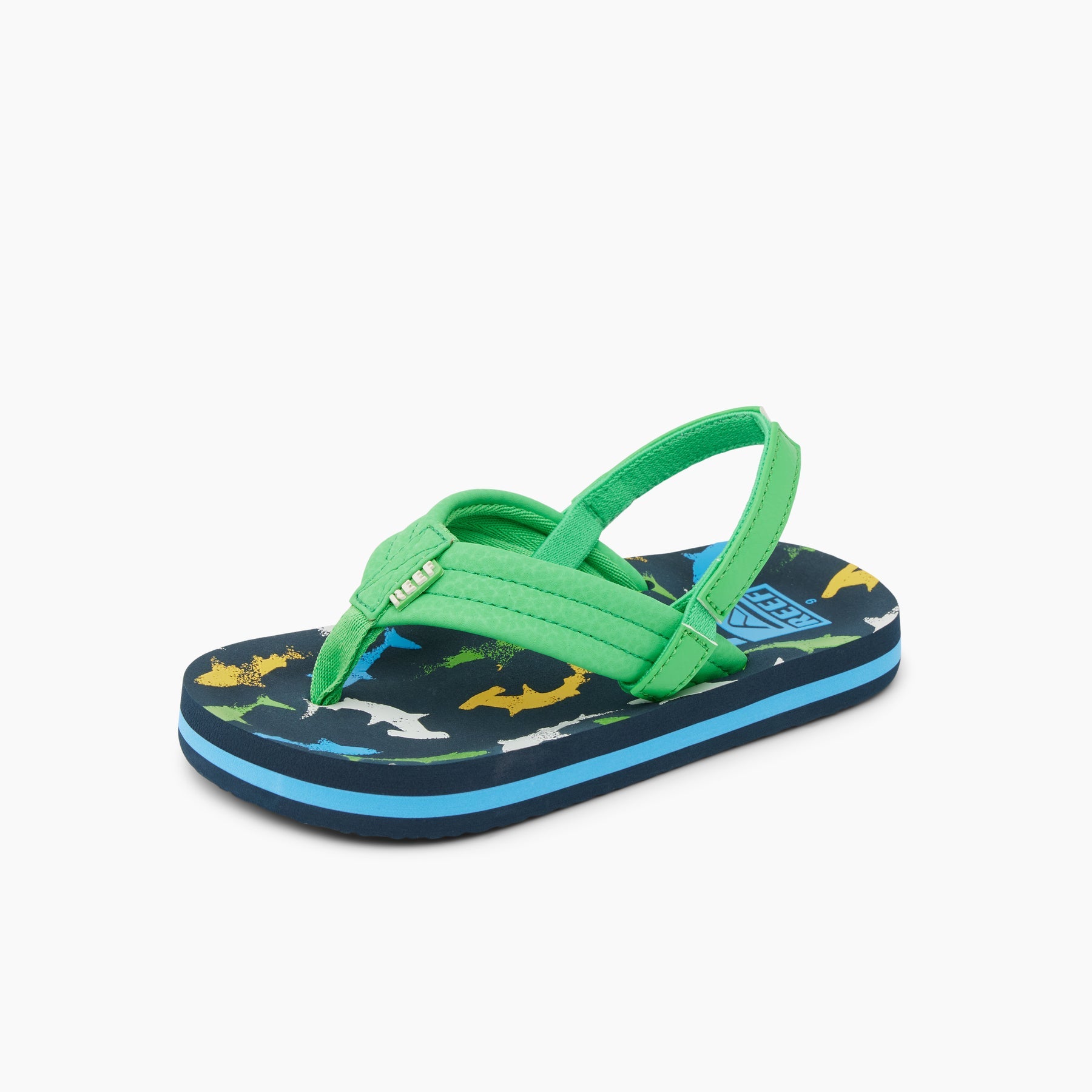 Reef Little Ahi Boys Sandal Multi Shark 8 C
