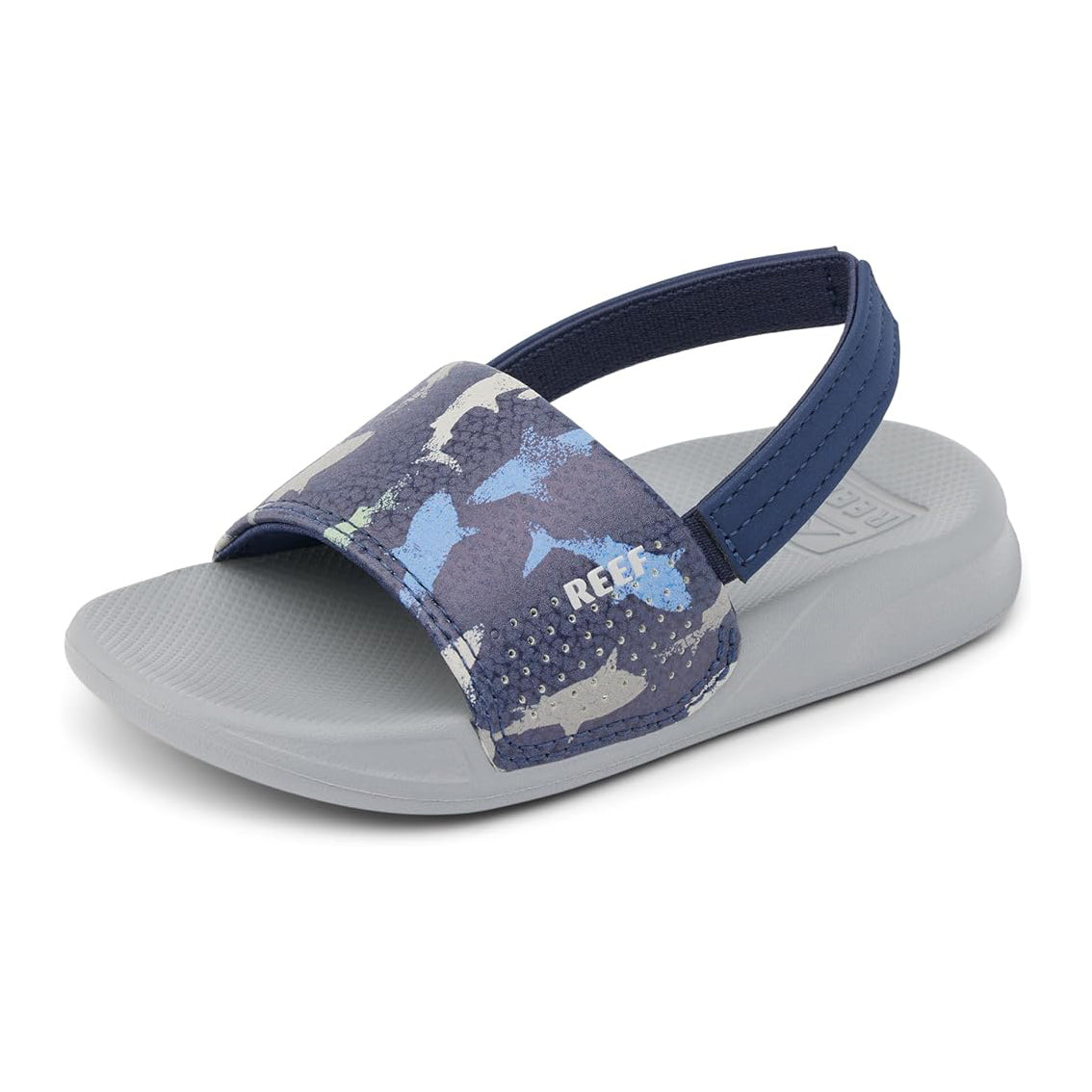 Reef Little One Slide Boys Sandal Navy Shark 6 C
