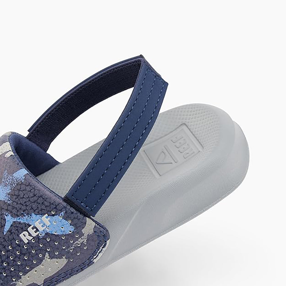 Reef Little One Slide Boys Sandal Navy Shark 9 C