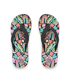 Reef Ahi Girls Sandal Tropical Rainbow 1 Y