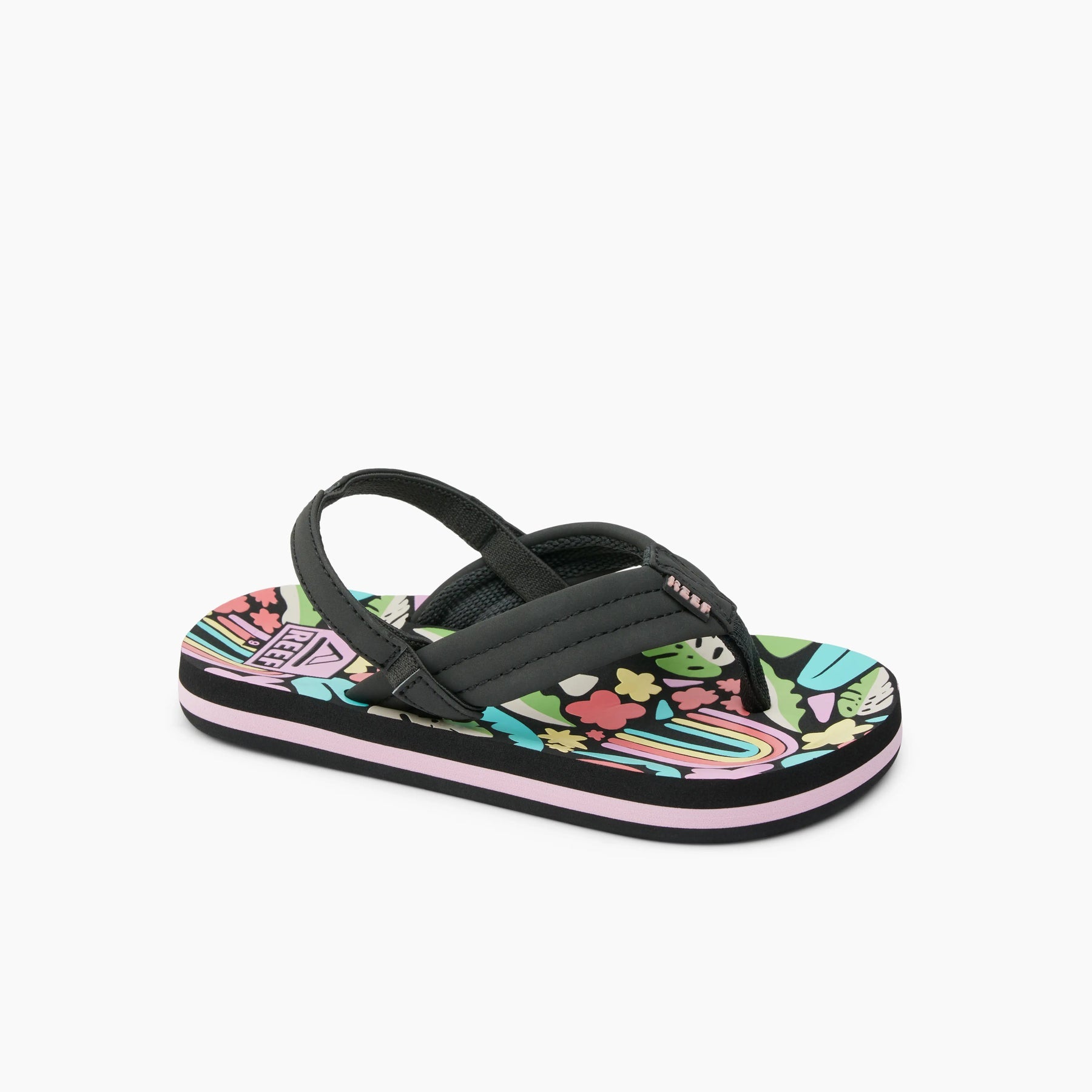 Reef Little Ahi Girls Sandal Tropical Rainbow 10 C