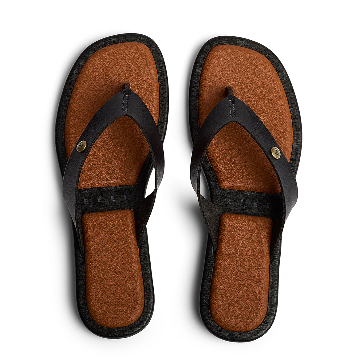 Reef Willow Ella Womens Sandal Black-Cocoa 6