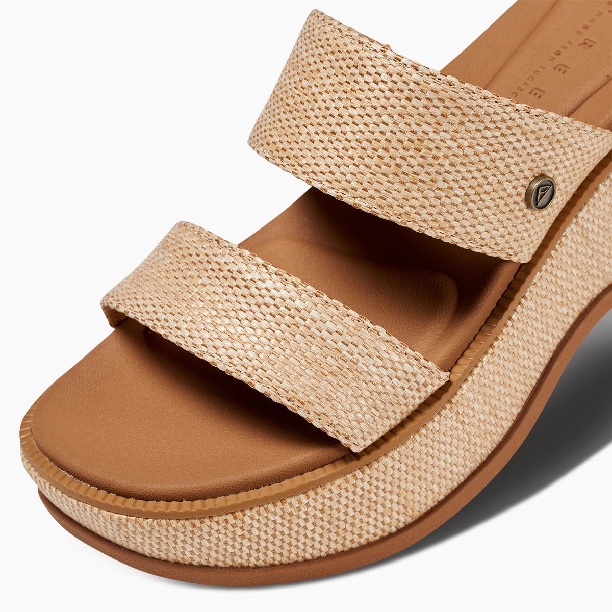 Reef Lofty Lux Hi Womens Sandal Tan Raffia 8