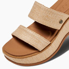 Reef Lofty Lux Hi Womens Sandal Tan Raffia 10