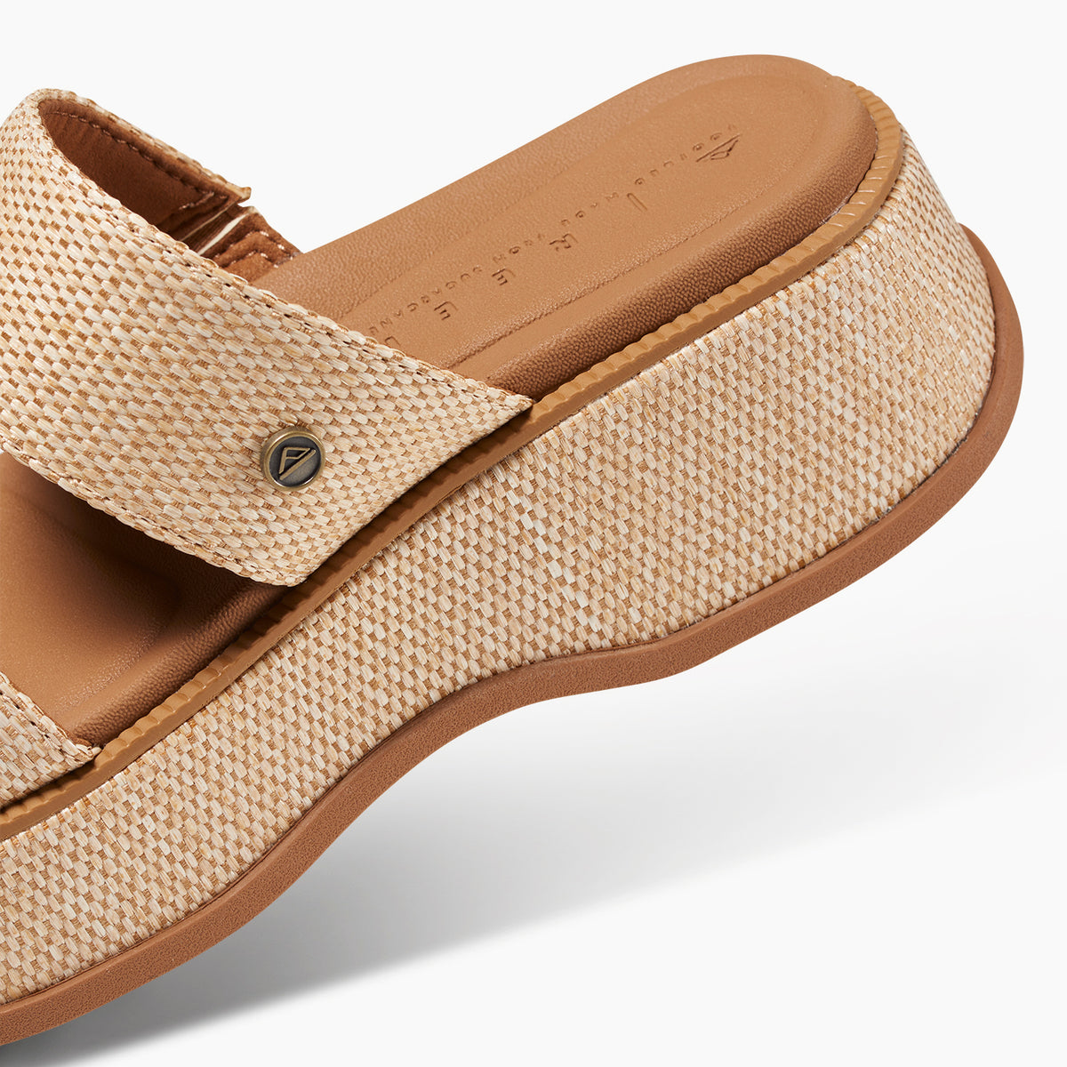 Reef Lofty Lux Hi Womens Sandal Tan Raffia 10
