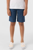 O'Neill Boys Reserve Light Check Shorts NVY 25