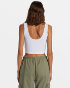 Simple Surf Dive In Cropped Tank WBS0 L