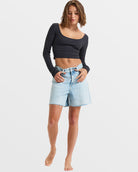 Roxy Good Keepsake LS Ribbed Top KTA0 S