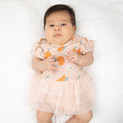 Emerson and Friends Freshly Squeezed Tulle Skirted Onesie  Pink 3-6M