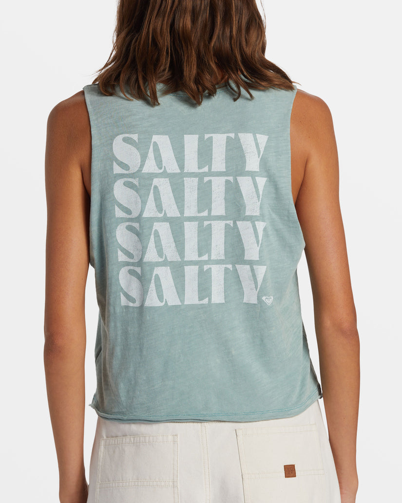 Roxy Salty Stack Muscle Tank BKE0 M