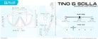 Cressi Tino & Scilla Snorkeling Combo Clear/BlueNavy