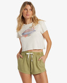 BILLABONG ROAD TRIPPIN ELASTIC WAIST SHORTS AVO-AVOCADO XS