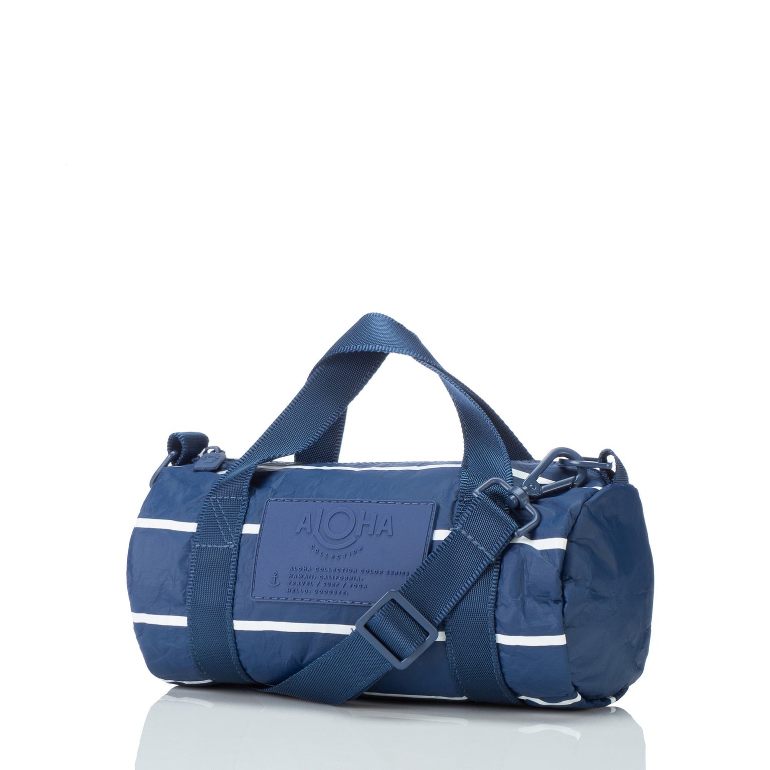 Aloha Pinstripe Mini Duffle White/Navy