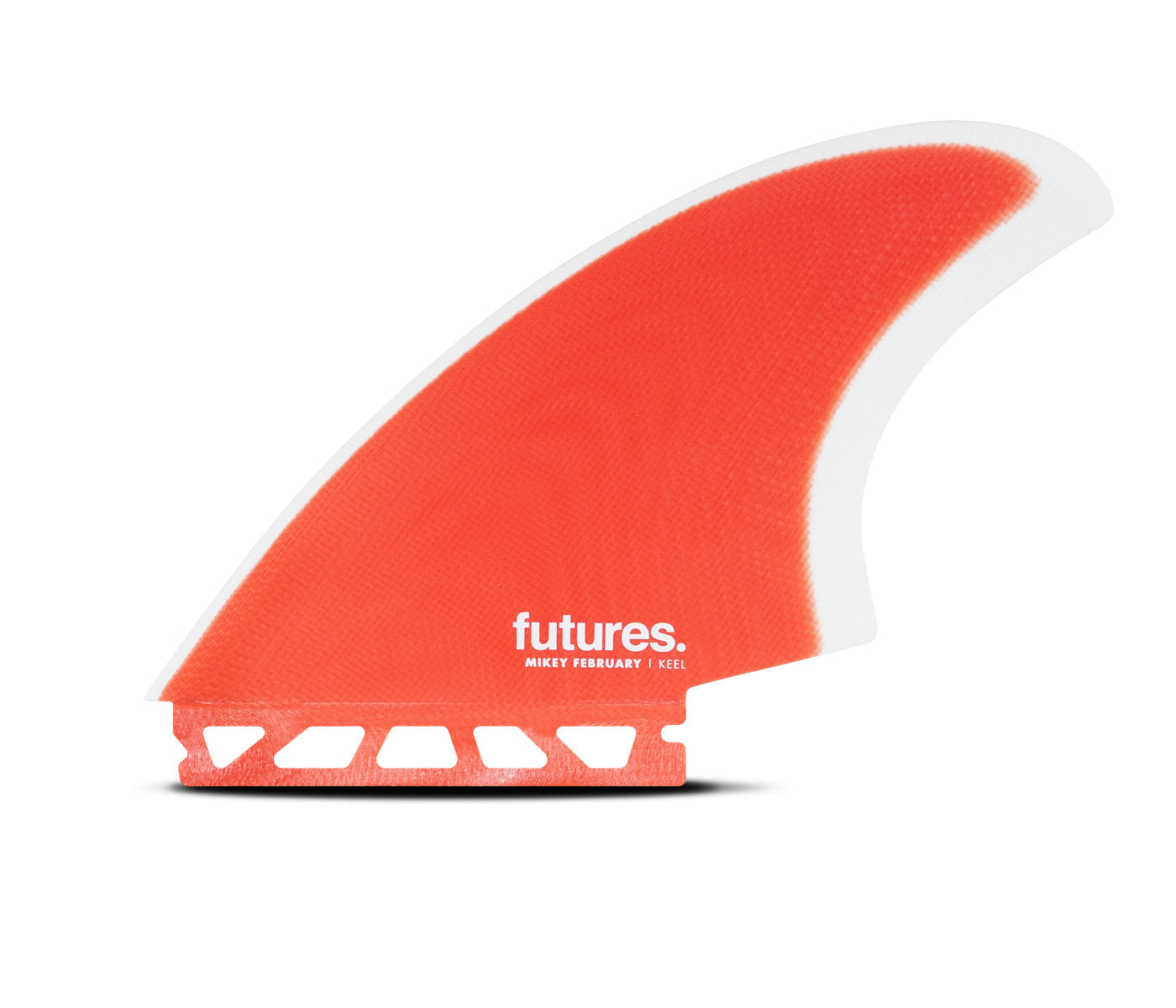 Futures Fins Mikey February Fiberglass Keel Fin Set Red-Grey