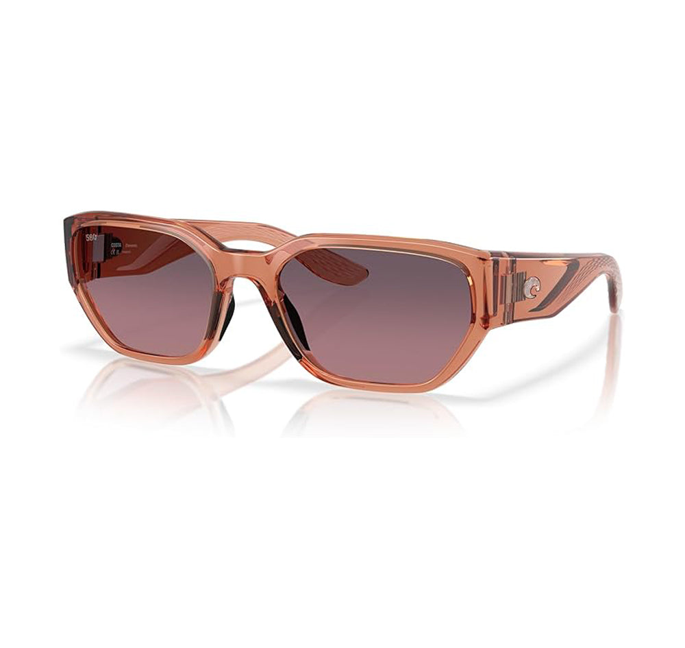 Costa Del Mar Clemente Polarized Sunglasses TranslucentPinkDands RoseGradient 580G