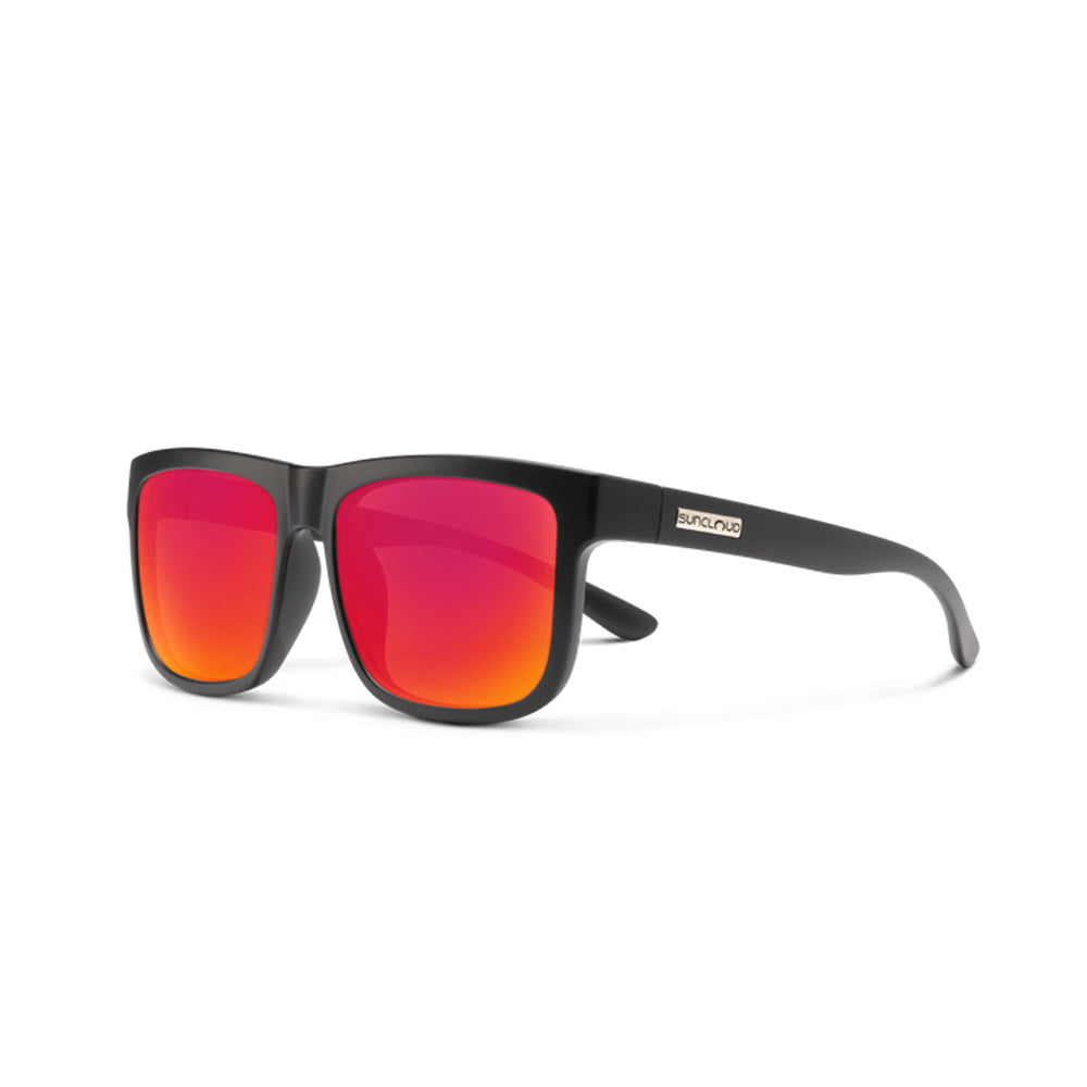 Sun Cloud Quiver Polarized Sunglasses MatteBlack RedMirorr