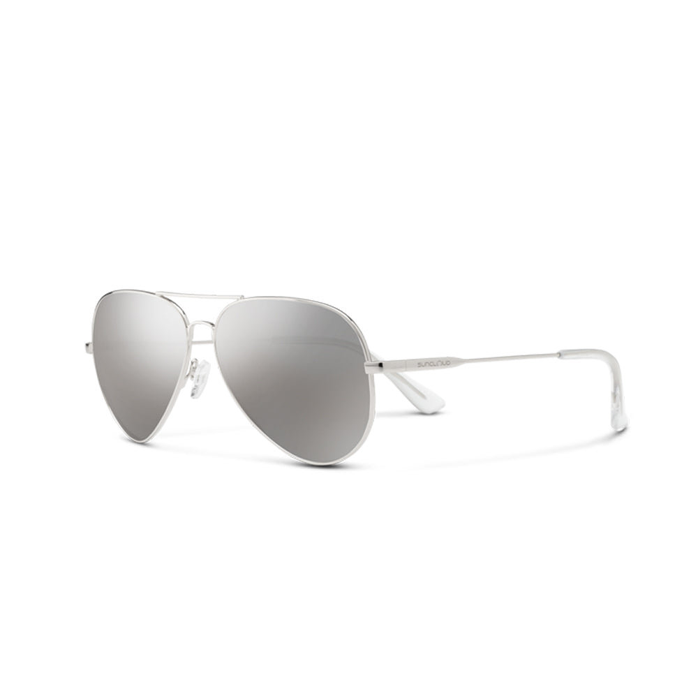SunCloud Hard Deck Polarized Sunglasses Silver SilverMirror