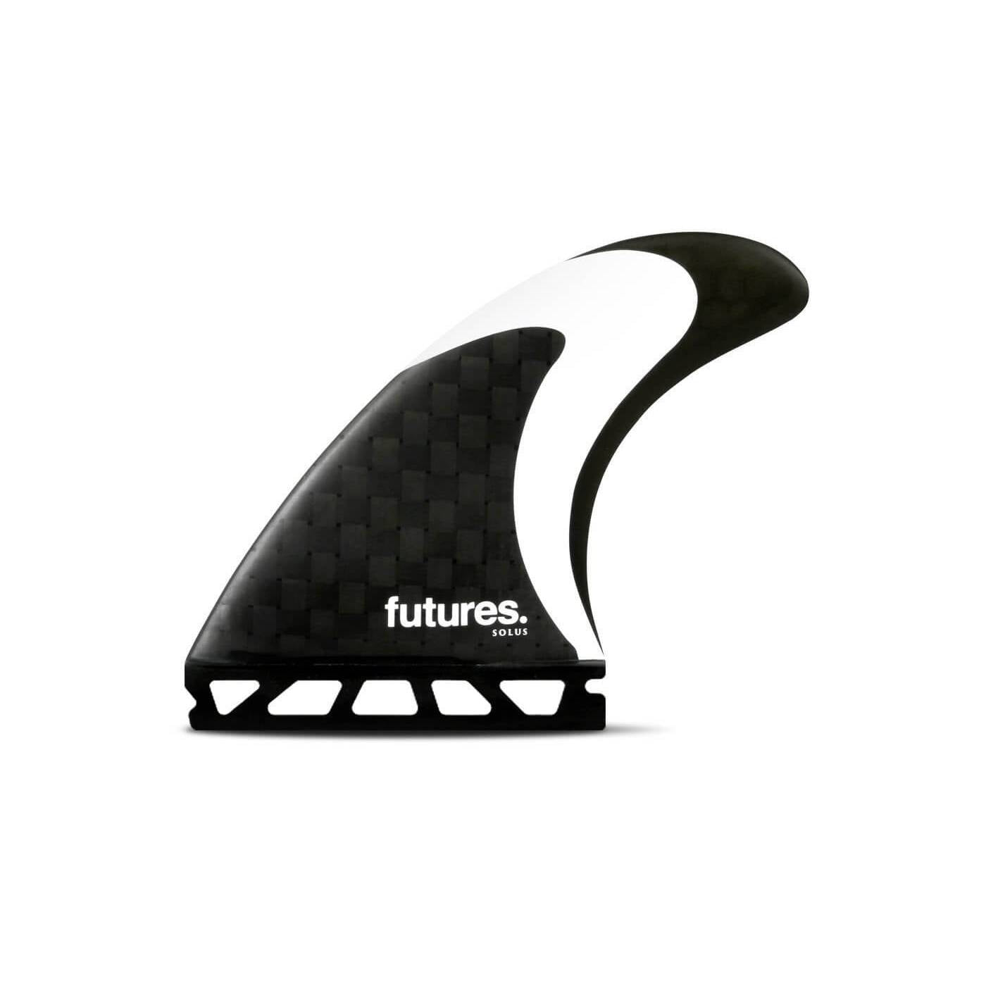 Futures Fins Solus HC Thruster Fin Set Black/White M