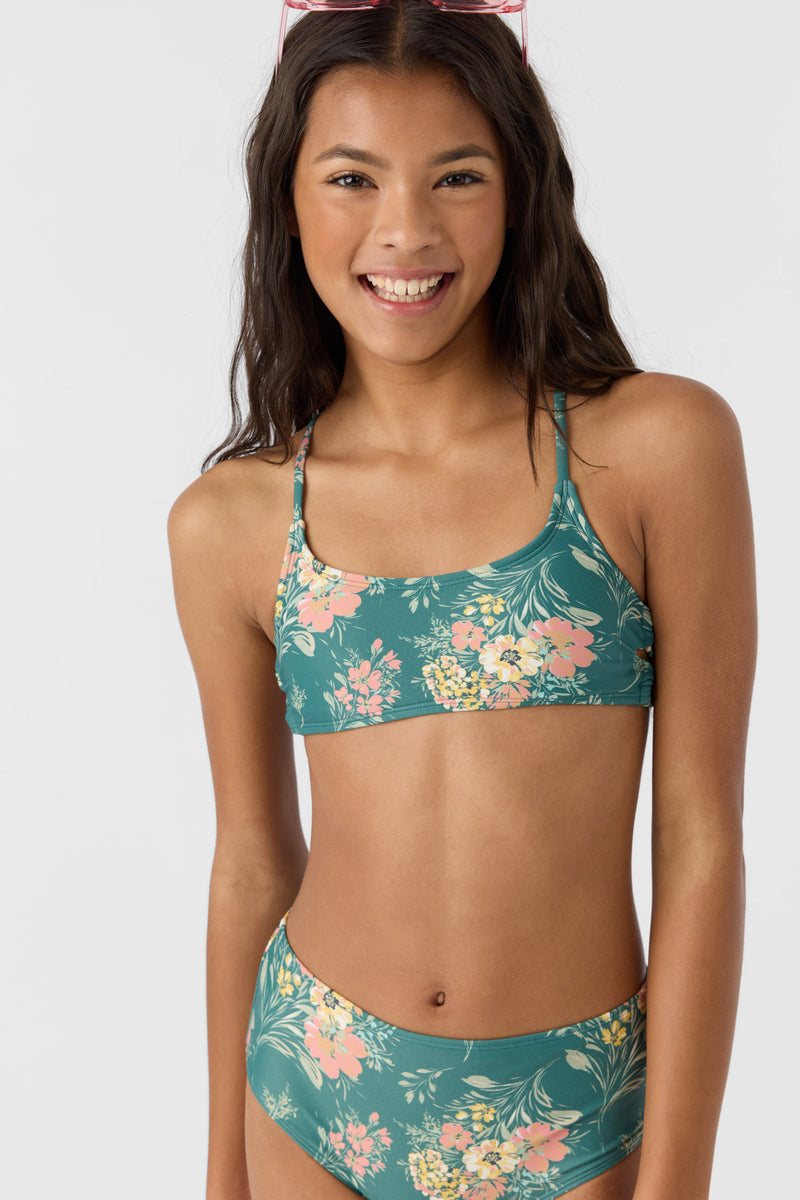 O'neill Naya Floral Strappy  Side Bralette Set  SPN 8