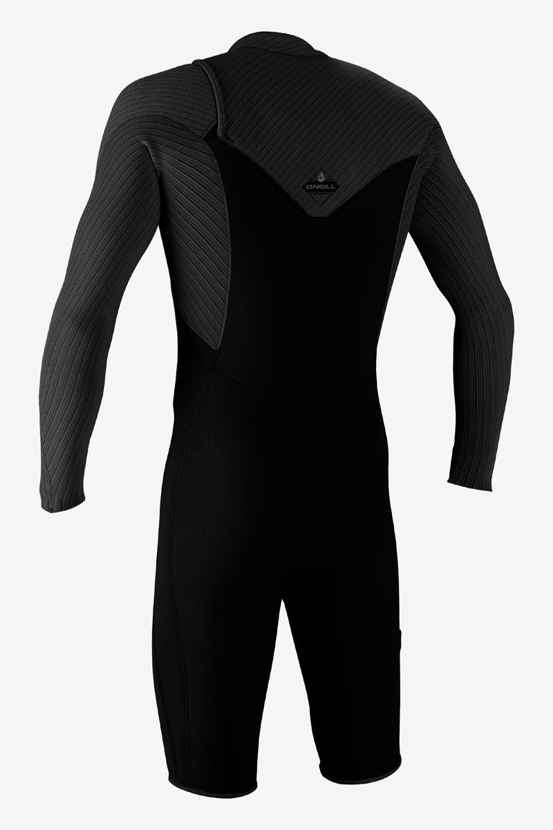 O Neill Hyperfreak 2mm Chest Zip LS Springsuit A00-22-Black-Black MT