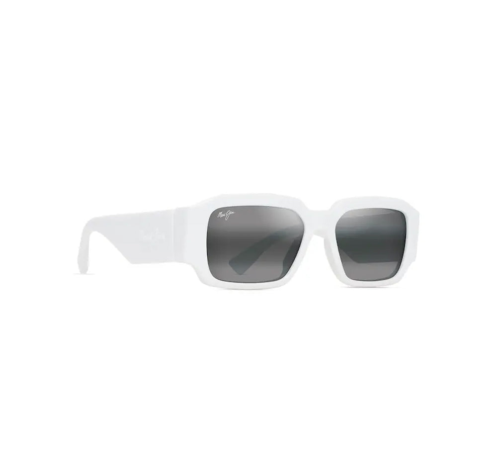 Maui Jim Kupale Polarized Sunglasses ShinyWhite Grey