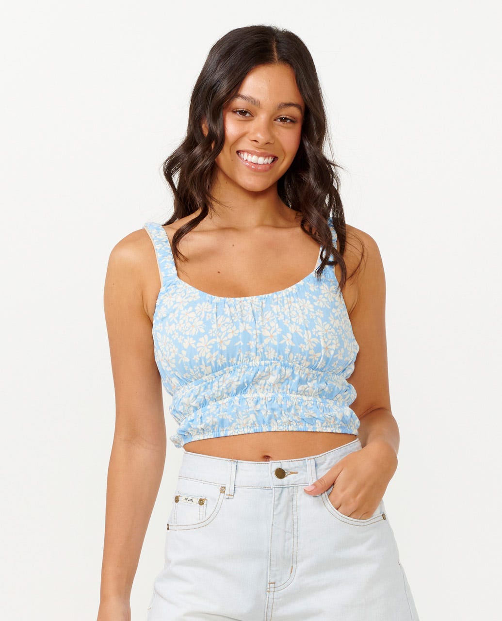 Rip Curl Desert Dreams Ditsy Top 8962-MidBlue S