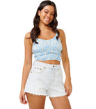 Rip Curl Desert Dreams Ditsy Top 8962-MidBlue S