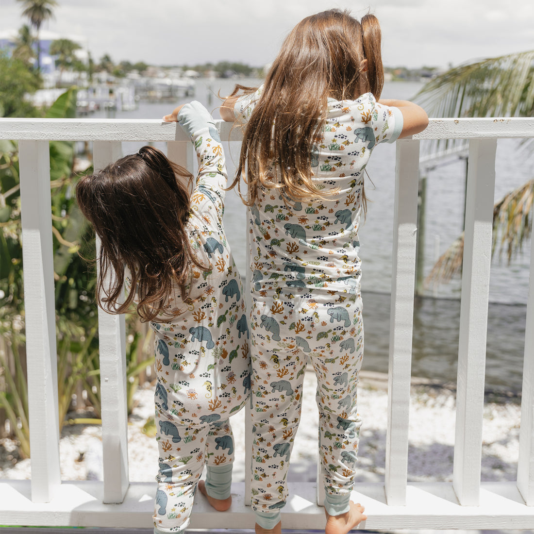 Emerson and Friends Convertible Baby Pajamas Manatee 12-18M