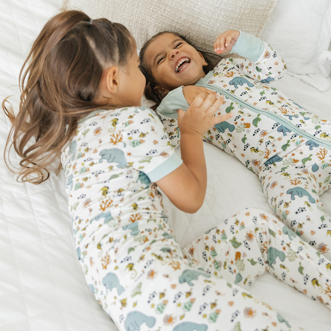 Emerson and Friends Convertible Baby Pajamas Manatee 0-3M