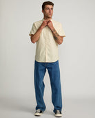 RVCA That'll Do Stretch Button-Up SS Shirt WDR0 L
