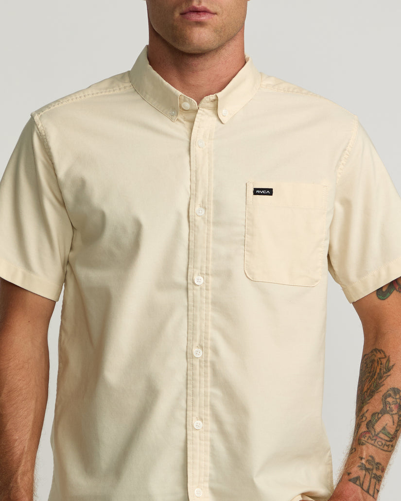 RVCA That'll Do Stretch Button-Up SS Shirt WDR0 S