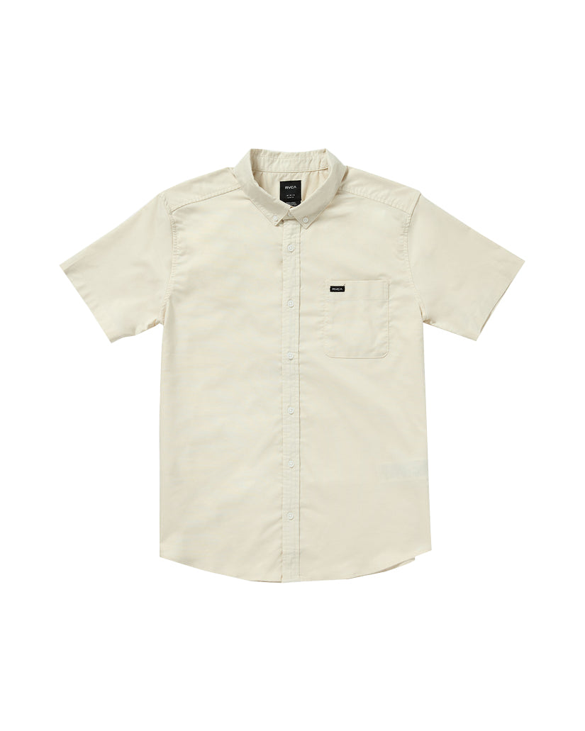 RVCA That'll Do Stretch Button-Up SS Shirt WDR0 L