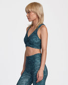 RVCA GATHERED FRONT MID SUPPORT BRA GGV6 L/12