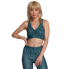 RVCA GATHERED FRONT MID SUPPORT BRA GGV6 M/10