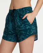 RVCA VA Essentials Womens HIgh Waisted Yogger Short GGV6 L