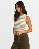 RVCA SHIVER SWEATER TANK WDR0 XS/6