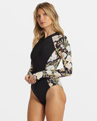 Billabong Lost Cove Zip Front Bodysuit BPB L
