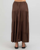 Rhythm Classic Tiered Maxi Skirt CHO 2S