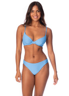 Maaji Dainty Unmolded Underwire Bikini Top Bright Blue SM
