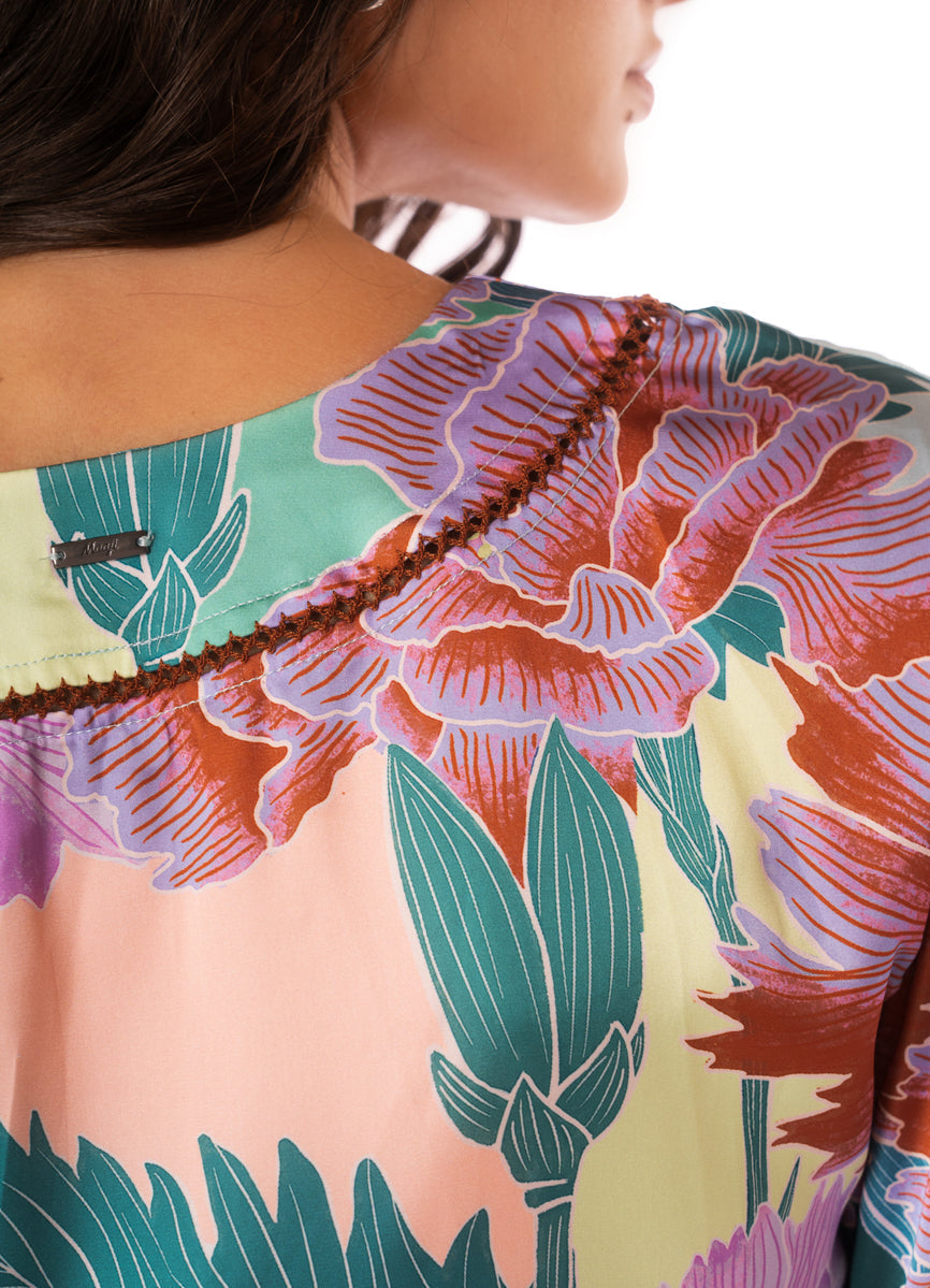 Maaji Japanese Eden Enjoyable Kaftan LT/PASTEL  GREEN LG