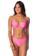 Maaji Sublimity Regular Rise Classic Bikini Bottom Pink MD