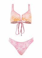 Maaji Victoria V Wire Bralette Bikini Top Pink XL