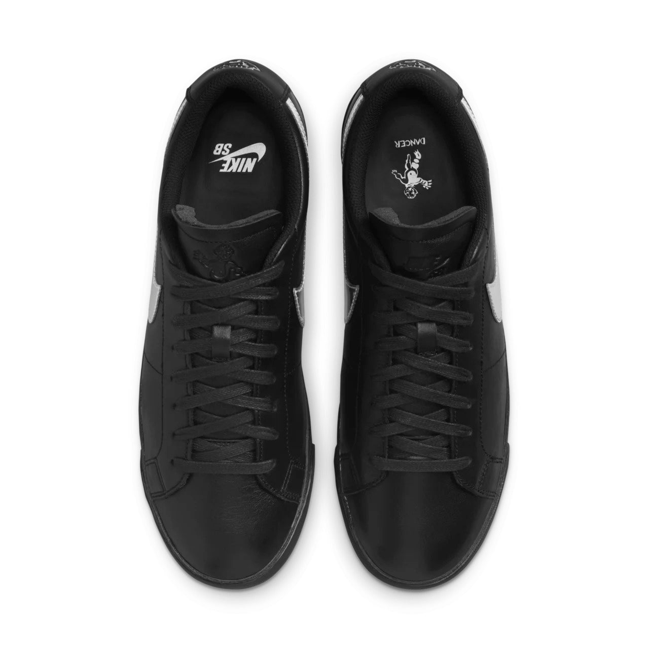 Nike SB Blazer Low QS 001-Black/MetallicSilver 9