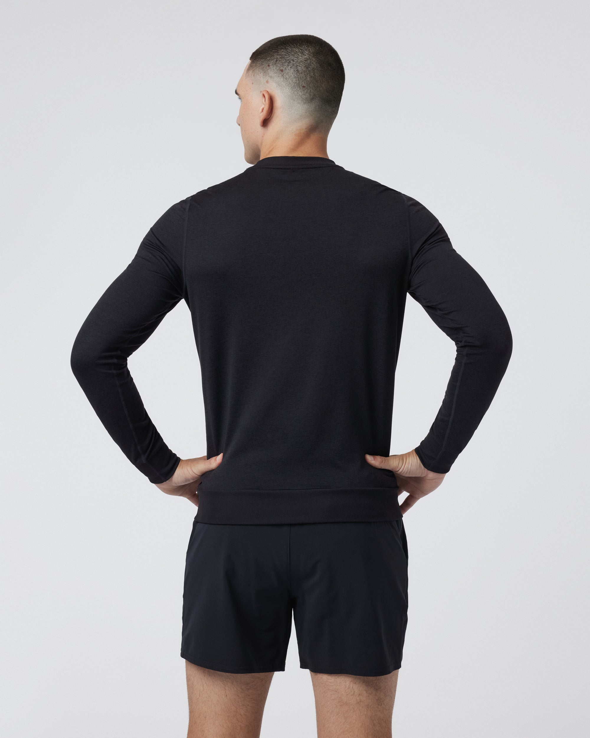 Vuori Ponto Performance Crew HBK-BlackHeather M