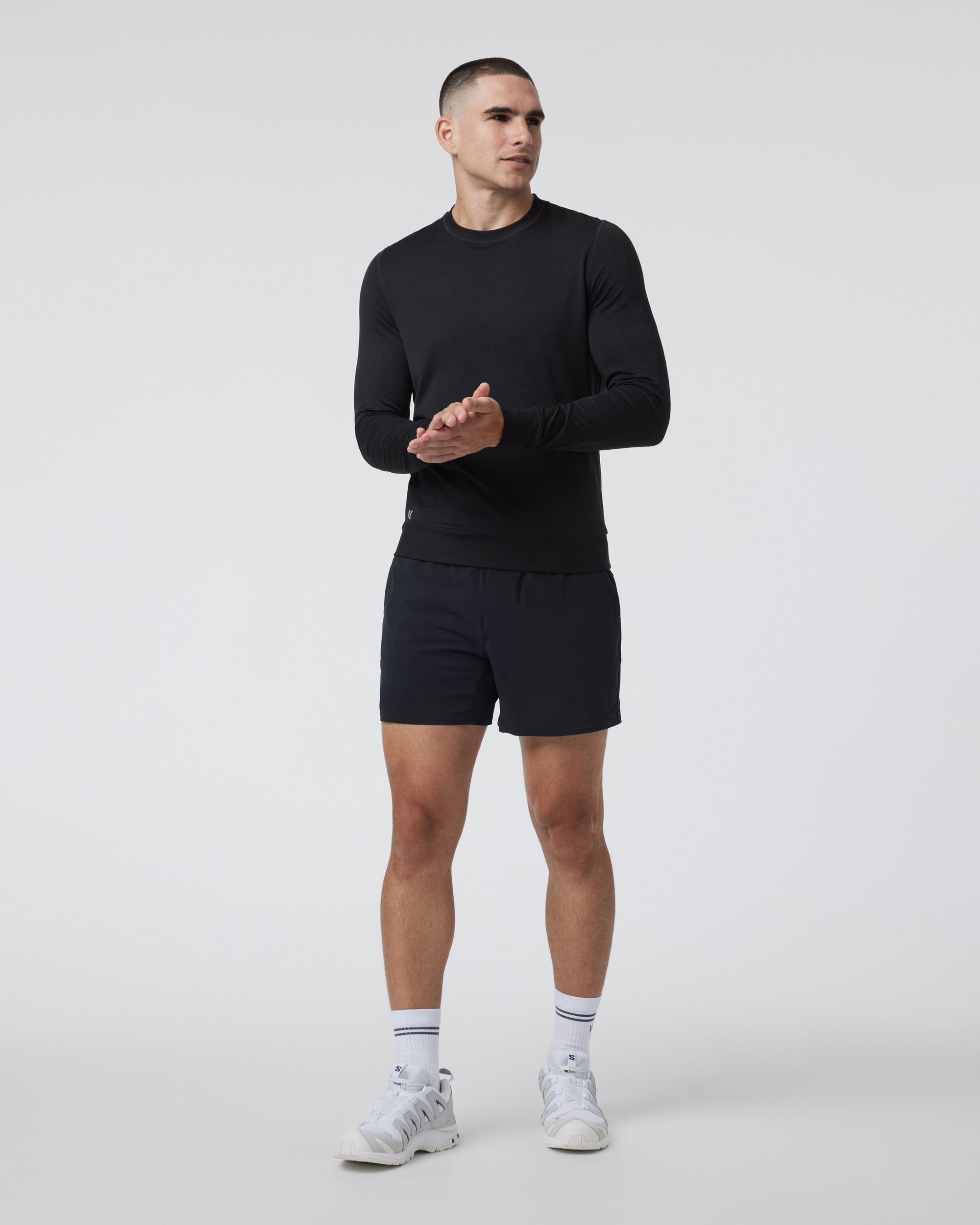 Vuori Ponto Performance Crew HBK-BlackHeather M