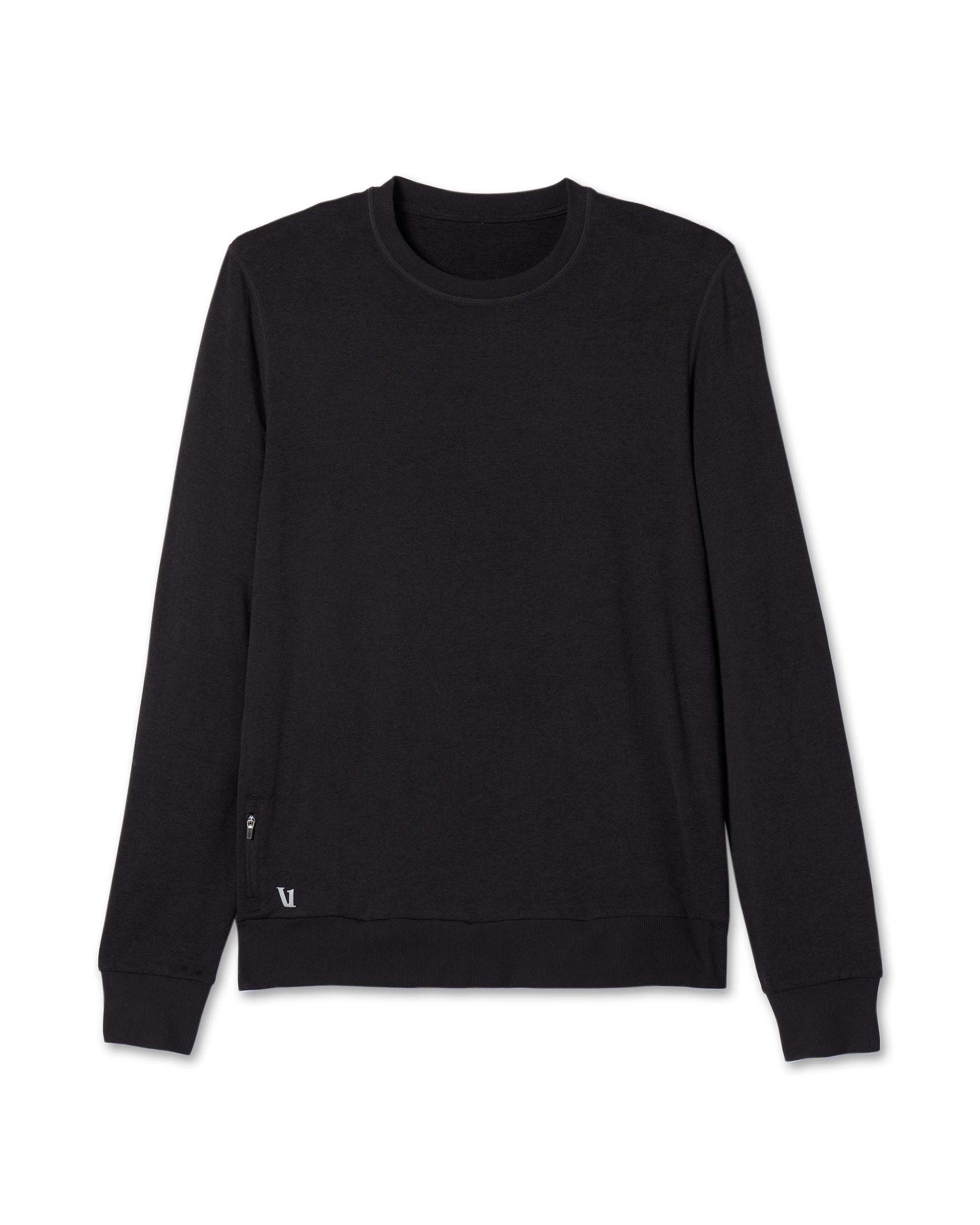 Vuori Ponto Performance Crew HBK-BlackHeather L
