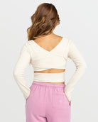 Roxy Good Keepsake LS Ribbed Top TEC0 S