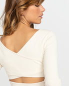 Roxy Good Keepsake LS Ribbed Top TEC0 S
