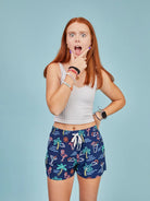 Chubbies Classic 4in Swim Trunk Navy-NeonLights S